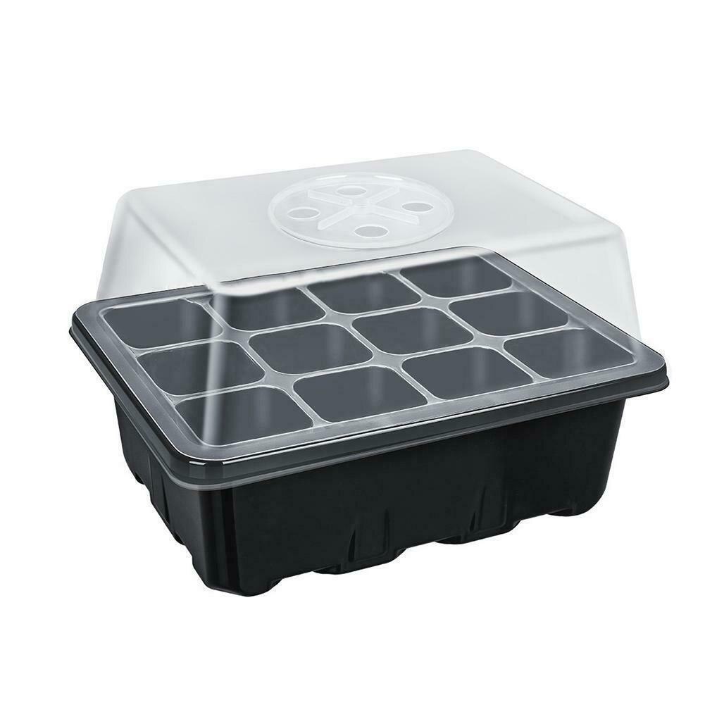 12 Holes Plastic Nursery Pots Planting Seed Box Garden - Image 6