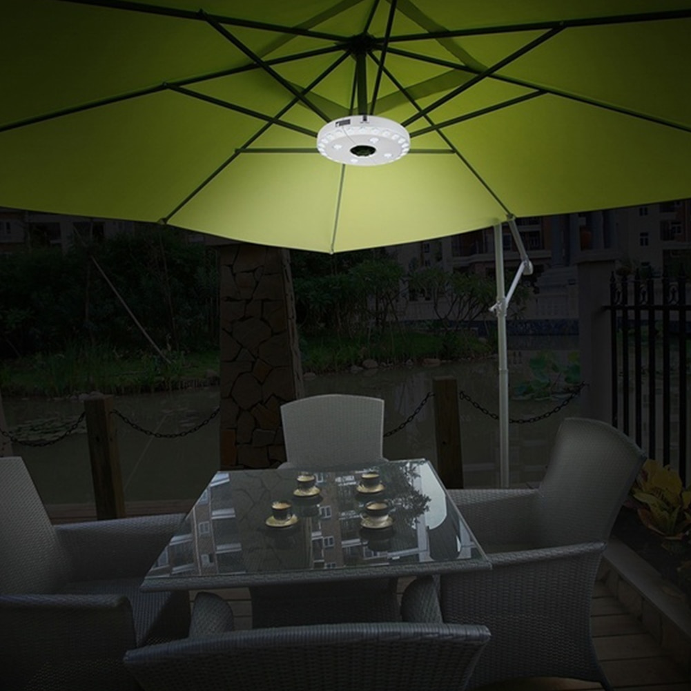 Pole LEDs Patio Umbrella Light Tent Camp - Image 3