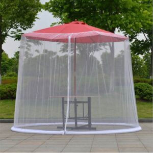 Alternative view of Pergola with anti-mosquito net zipper