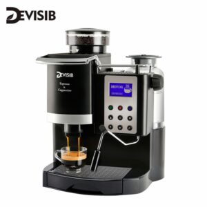 DEVISIB Professional Coffee Machine Coffee Maker with Grinder Automatic Americano China Tea Cafetera Espresso Kitchen Appliances