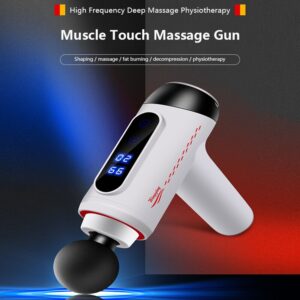 Digital Massage Gun Deep Tissue Percussion Massager Muscle Vibrating Relaxing + 4 Heads Relax muscles gym Fitness Equipments