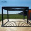 Electric Aluminum Gazebo Pergola Opening