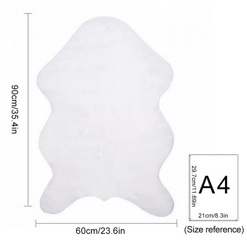 FUNIQUE Fur Artificial Sheepskin Hairy Carpet Living - Image 6