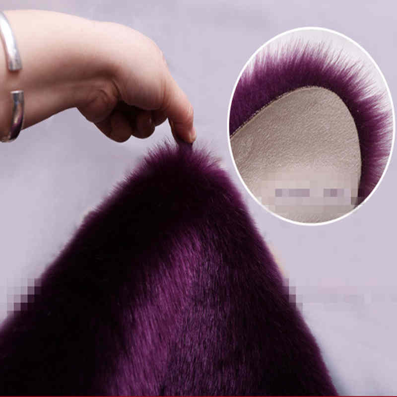 FUNIQUE Fur Artificial Sheepskin Hairy Carpet Living - Image 3