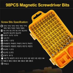 Alternative view of 115 in 1 Precision Mobile Phone Repair Tool Set For iPhone Cell Phone Smartphone Watch Mini Magnetic Screwdriver Kit