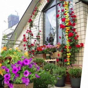 Alternative view of Iron Pergola Outdoor Garden Arches Metal Flower