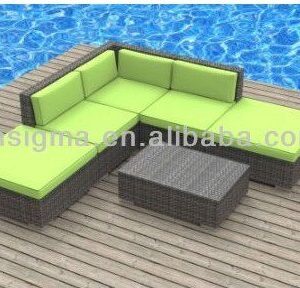 Alternative view of Modern Outdoor Backyard Wicker Patio Furniture Sofa