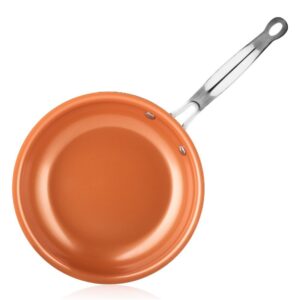 Frying Pan Non-Stick Copper with Ceramic Coating and Induction Cooking Safe