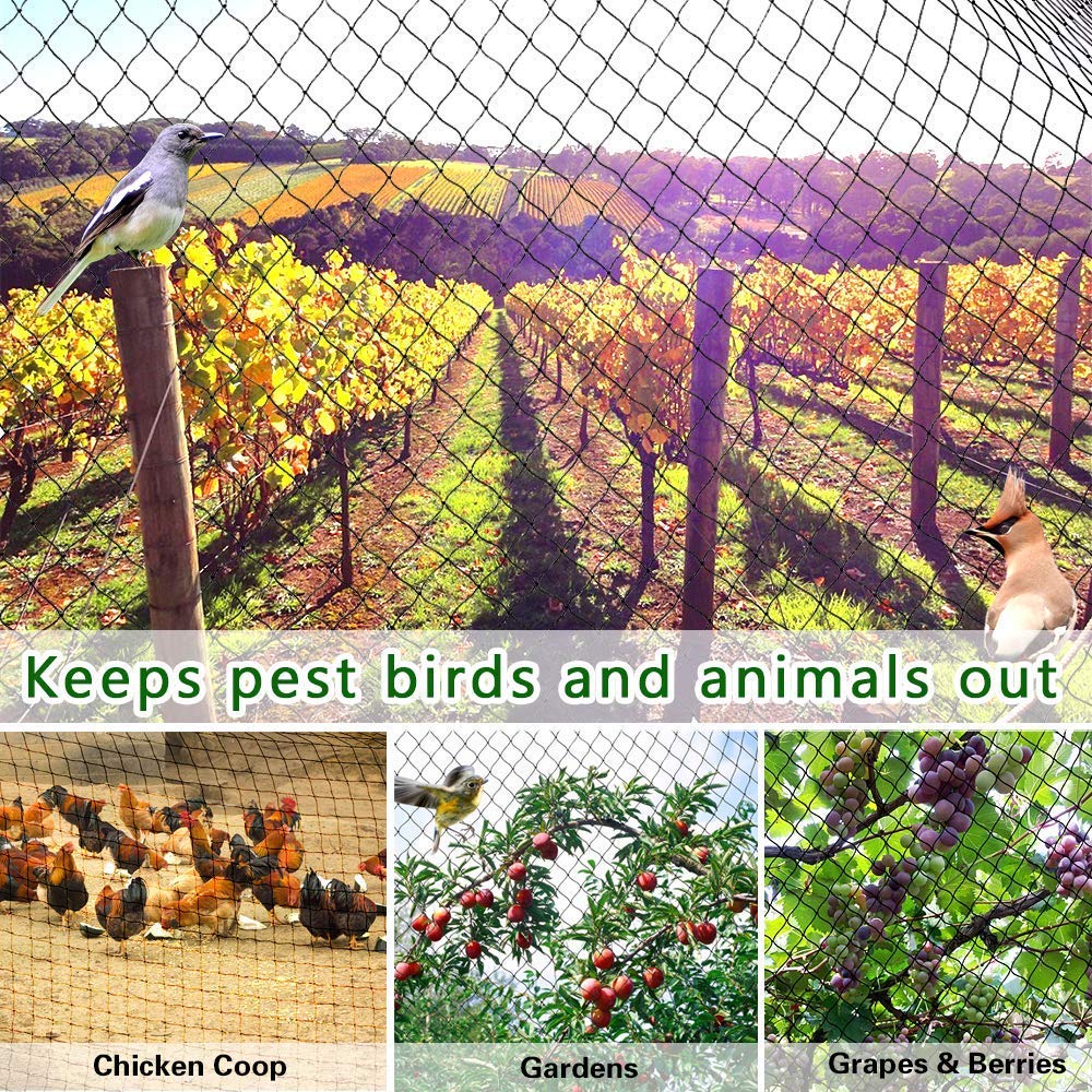 24-Strands Heavy Anti Bird Netting Deer fence Garden fence and Crops Protective Fencing Mesh Anti Bird Deer Cat Dog Chicken Net - Image 6