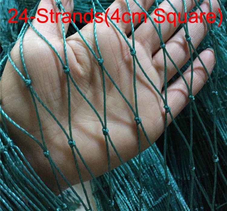 24-Strands Heavy Anti Bird Netting Deer fence Garden fence and Crops Protective Fencing Mesh Anti Bird Deer Cat Dog Chicken Net
