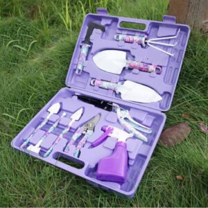 5/10PCS Garden Tools Set w/ Floral Print & Carry Case Gardening Gifts for Women