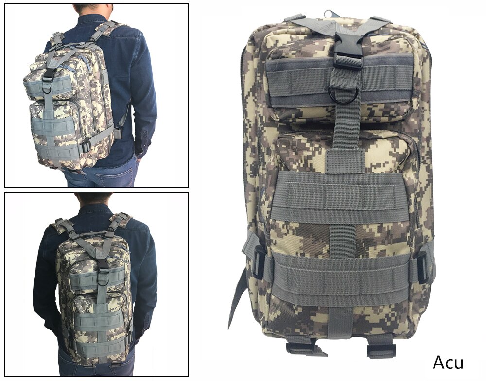 1000D Nylon 30L Military Tactical Backpack Hiking Camping Bag Travelling Trekking Bag Camouflage Bag Rucksacks tactical bag - Image 5