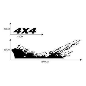 Alternative view of Car Splash Decal Auto Sticker 4X4 Off Road Graphics Body Trim Vinyl Decoration Truck Stickers W1B1
