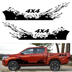 Car sticker 4 x4 cross-country graphics vinyl decals for mitsubishi L200 Toyota Hilux Tundra dodge ram NAVARA truck accessories