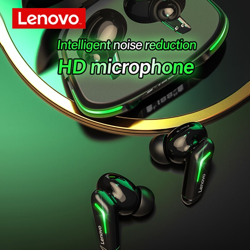 Lenovo GM3 Earphone bluetooth and digital display TWS noise reduction low delay game sports wireless headset to eliminate noise - Image 4