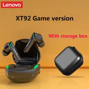 Lenovo XT92 TWS Gaming Earphone Bluetooth 5.1 Low Latency Professional Gamer Bluetooth Headphone With Mic 9D Stereo HiFi Headset