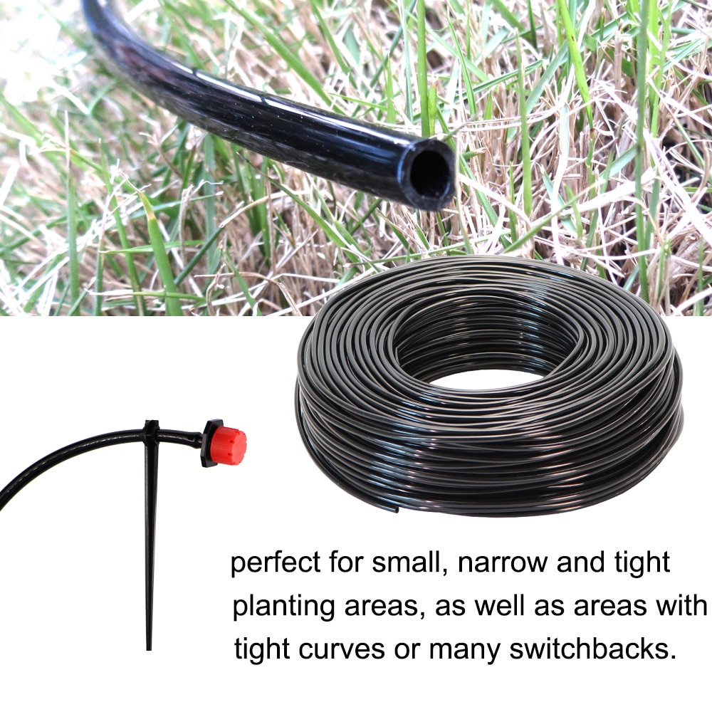 RBCFHl 5-100m 4/7mm PVC Garden Watering Hose Micro Irrigation Pipe Drip Irriation Tubing Sprikler for Lawn Balcony Greenhouse - Image 3