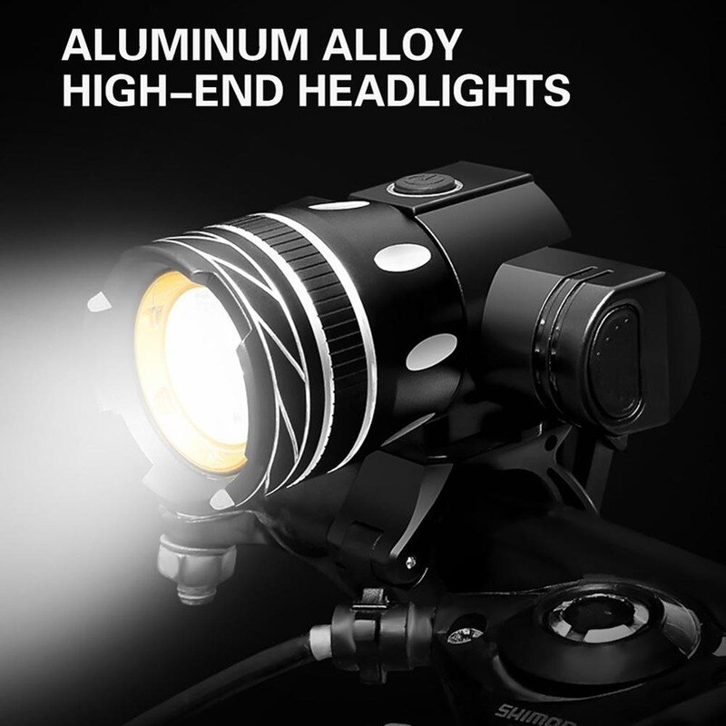 Z30 15000LM T6 LED Light Bike/Bicycle/Light Set USB Rechargeable Headlight/Flashlight Waterproof Zoomable Cycling Lamp for Bike - Image 2